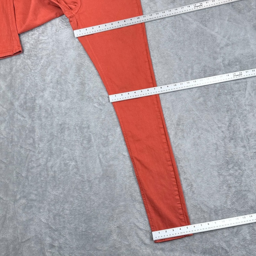 Long Tall Sally Denim High Rise Skinny Jeans 31x36 Womens 12 Stretch Orange LTS - Picture 5 of 9